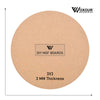 MDF Round Boards - 3 Inch 3mm Thick | Set of 25 Cutouts | MDF Circle Base for Lippan Art, Resin, Mandala Painting, DIY Crafts | Smooth Pine Wood Finish