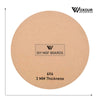 MDF Round Boards - 6 Inch 3mm Thick | Set of 6 Cutouts | MDF Circle Base for Lippan Art, Resin, Mandala Painting, DIY Crafts | Smooth Pine Wood Finish