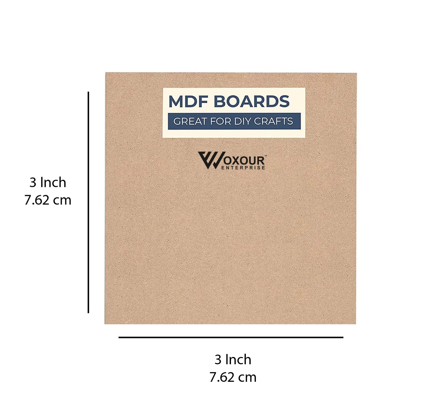 mdf square boards – 3x3 inch 3mm thick | set of 4 cutouts | mdf square base for lippan art, resin, mandala painting, diy crafts | smooth pine wood finish