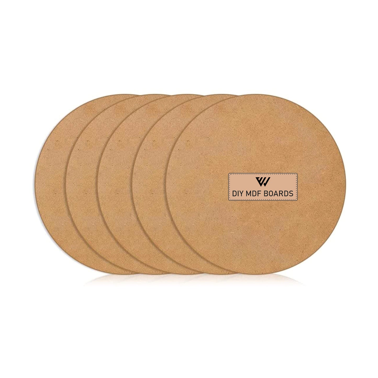 mdf round boards - 3 inch 3mm thick | set of 25 cutouts | mdf circle base for lippan art, resin, mandala painting, diy crafts | smooth pine wood finish