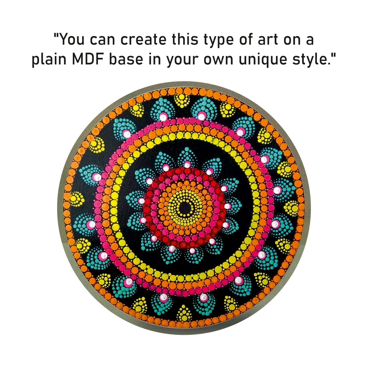 mdf round boards - 3 inch 3mm thick | set of 25 cutouts | mdf circle base for lippan art, resin, mandala painting, diy crafts | smooth pine wood finish