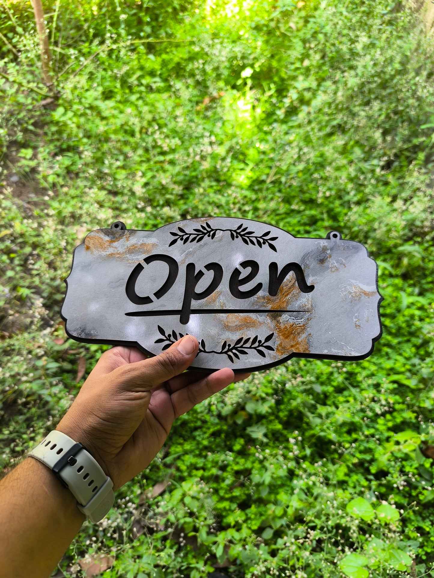 diy wooden door name plate – customizable craft base