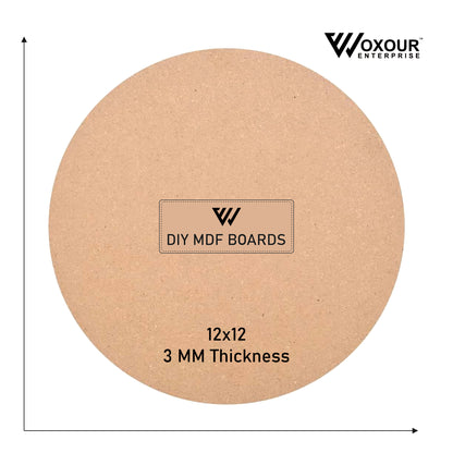 MDF Square Boards – 3x3 Inch 3mm Thick | Set of 4 Cutouts | MDF Square Base for Lippan Art, Resin, Mandala Painting, DIY Crafts | Smooth Pine Wood Finish