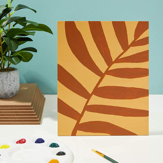 MDF Square Boards – 10x8 Inch 3mm Thick | Set of 4 Cutouts | MDF Square Base for Lippan Art, Resin, Mandala Painting, DIY Crafts | Smooth Pine Wood Finish