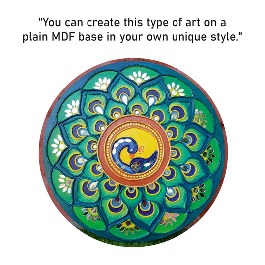 MDF Square Boards – 3x3 Inch 3mm Thick | Set of 4 Cutouts | MDF Square Base for Lippan Art, Resin, Mandala Painting, DIY Crafts | Smooth Pine Wood Finish